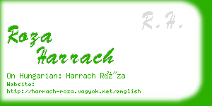 roza harrach business card